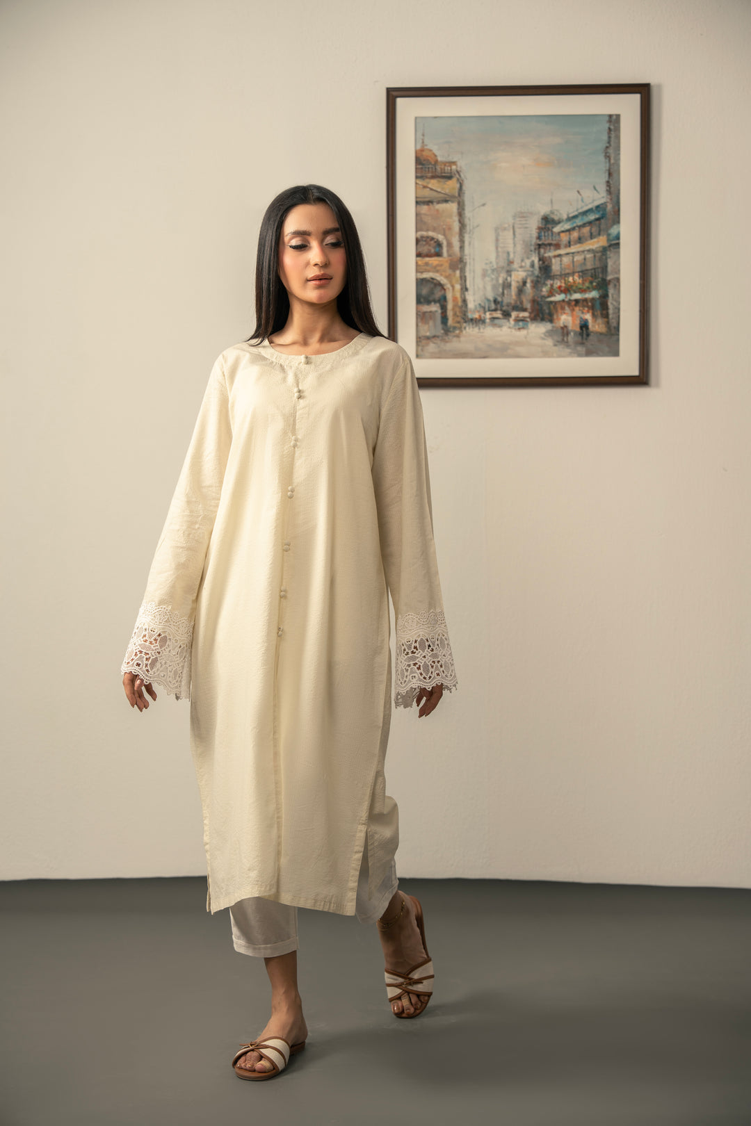 BUTTERCREAM COTTON KURTA