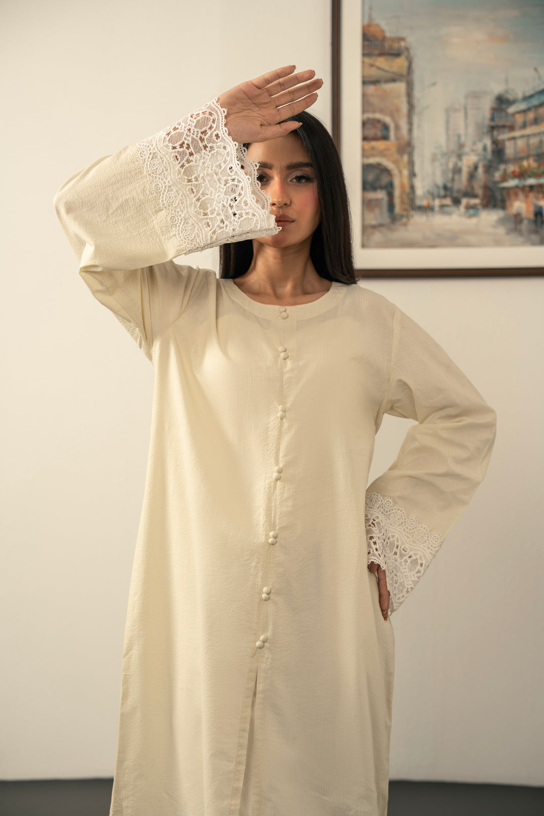 BUTTERCREAM COTTON KURTA