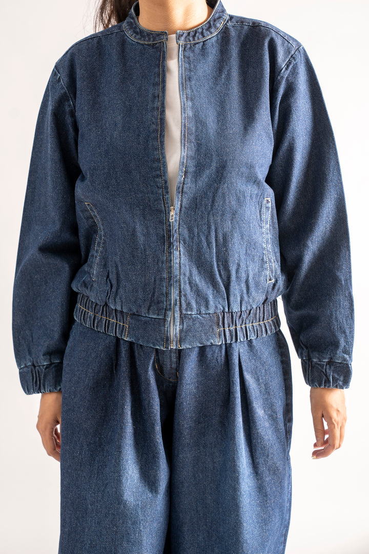 Denim Zipper Jacket