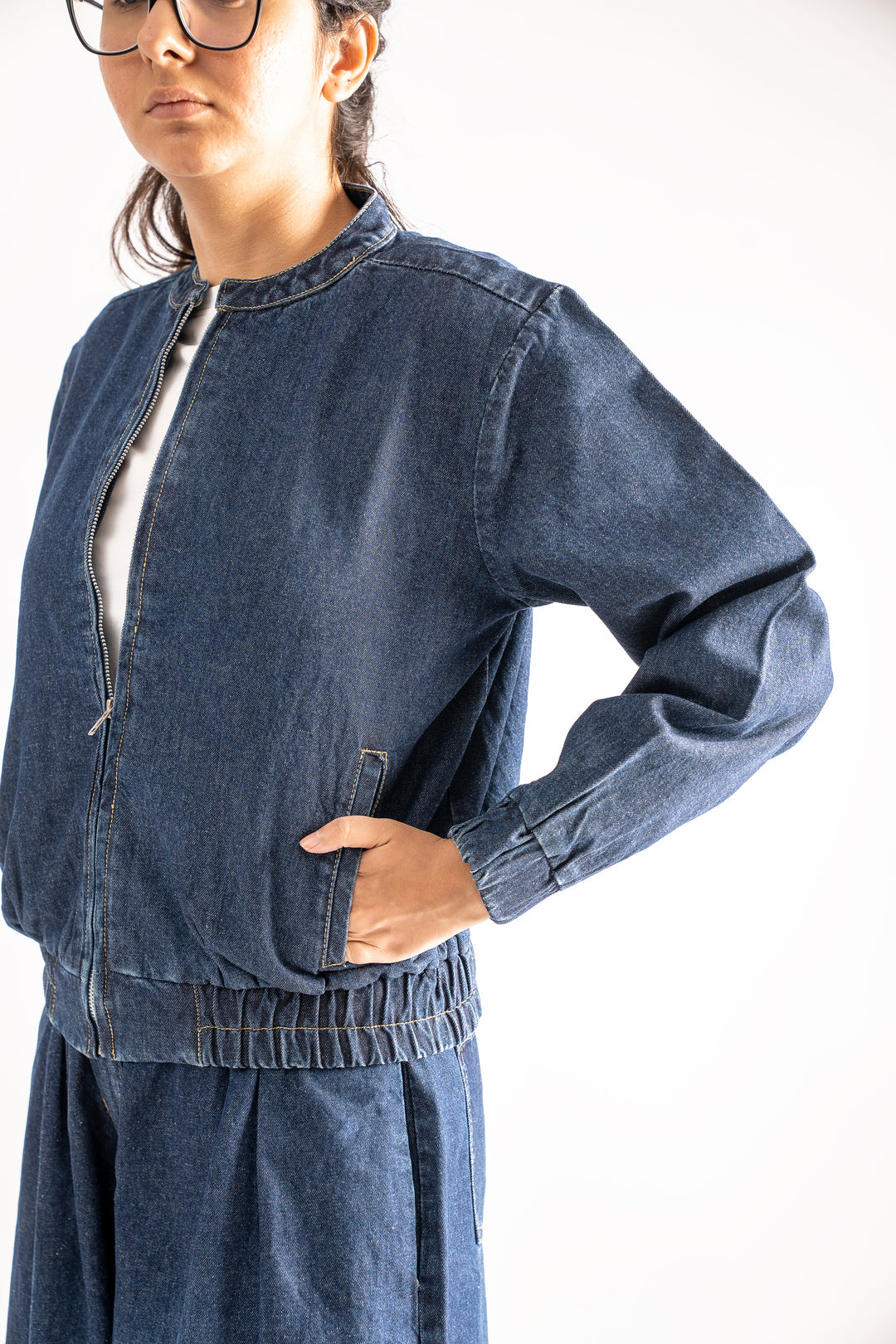 Denim Zipper Jacket