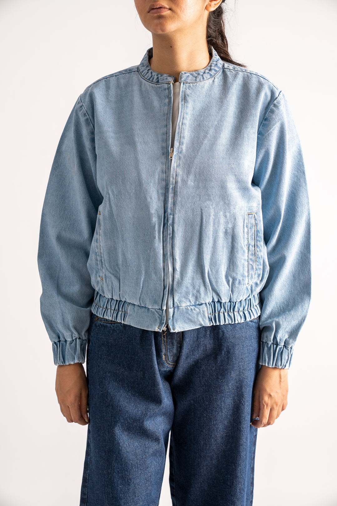 Denim Zipper Jacket