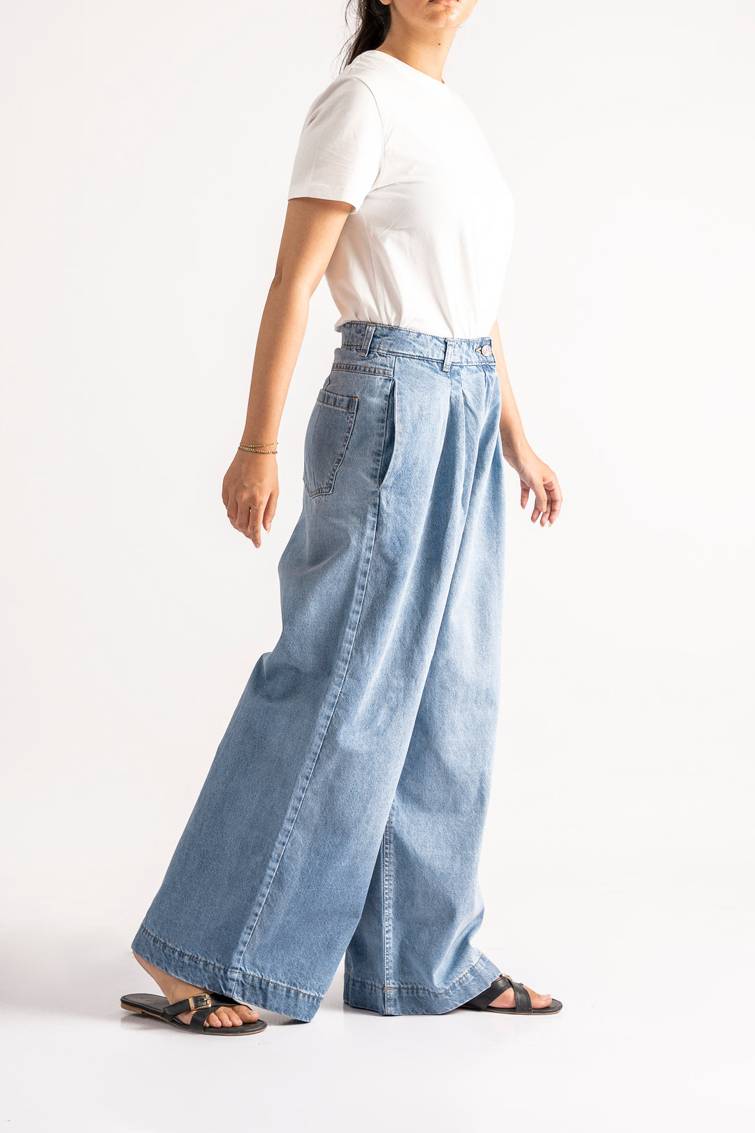 High Waisted Wide Leg Jeans