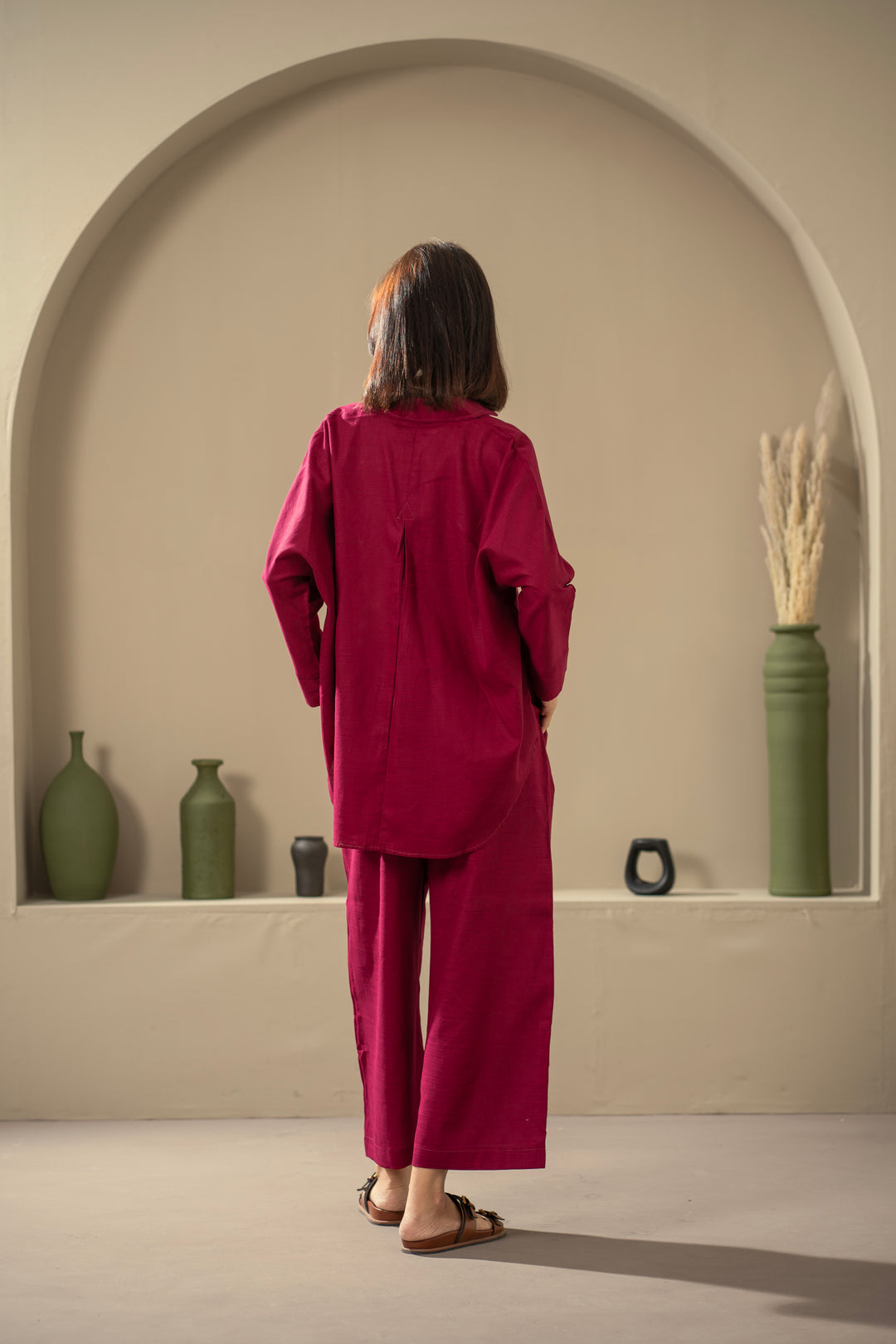 Ella Set in Magenta Pink