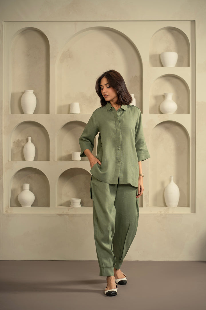 Ayla Set in Moss Green