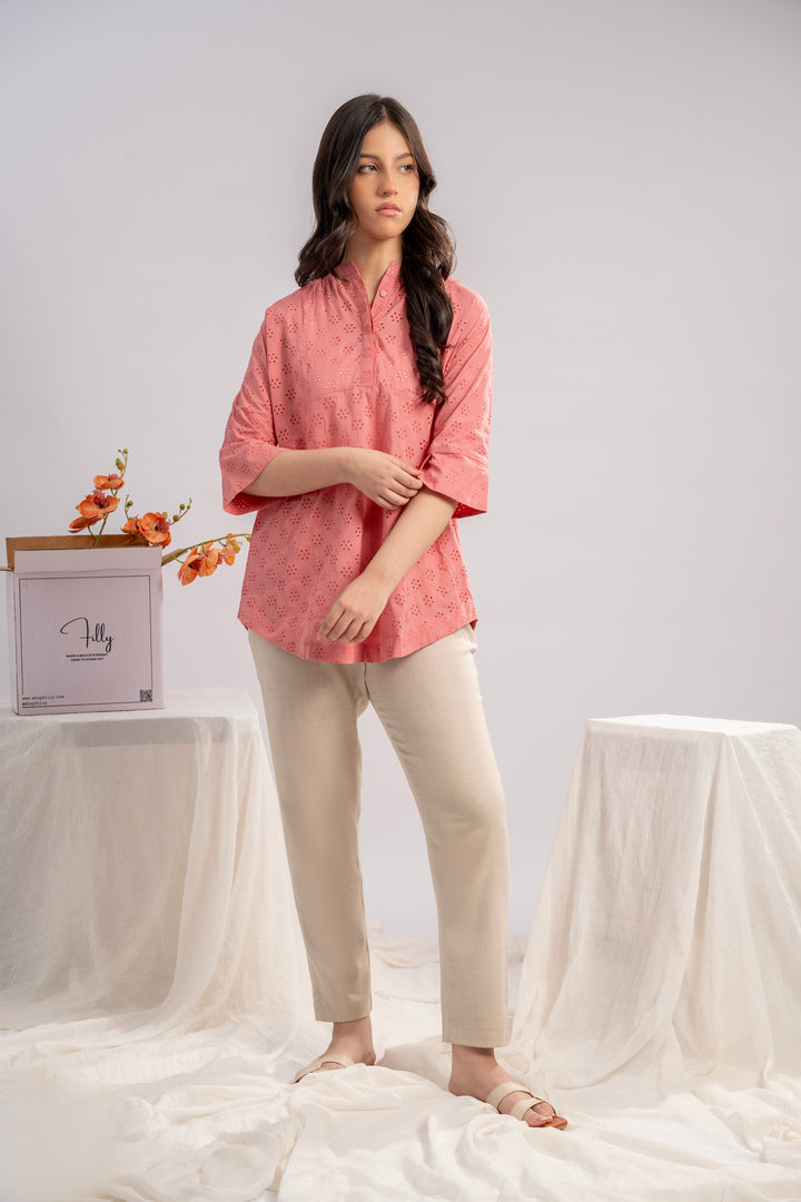 Blush Petal Chikan Kurta