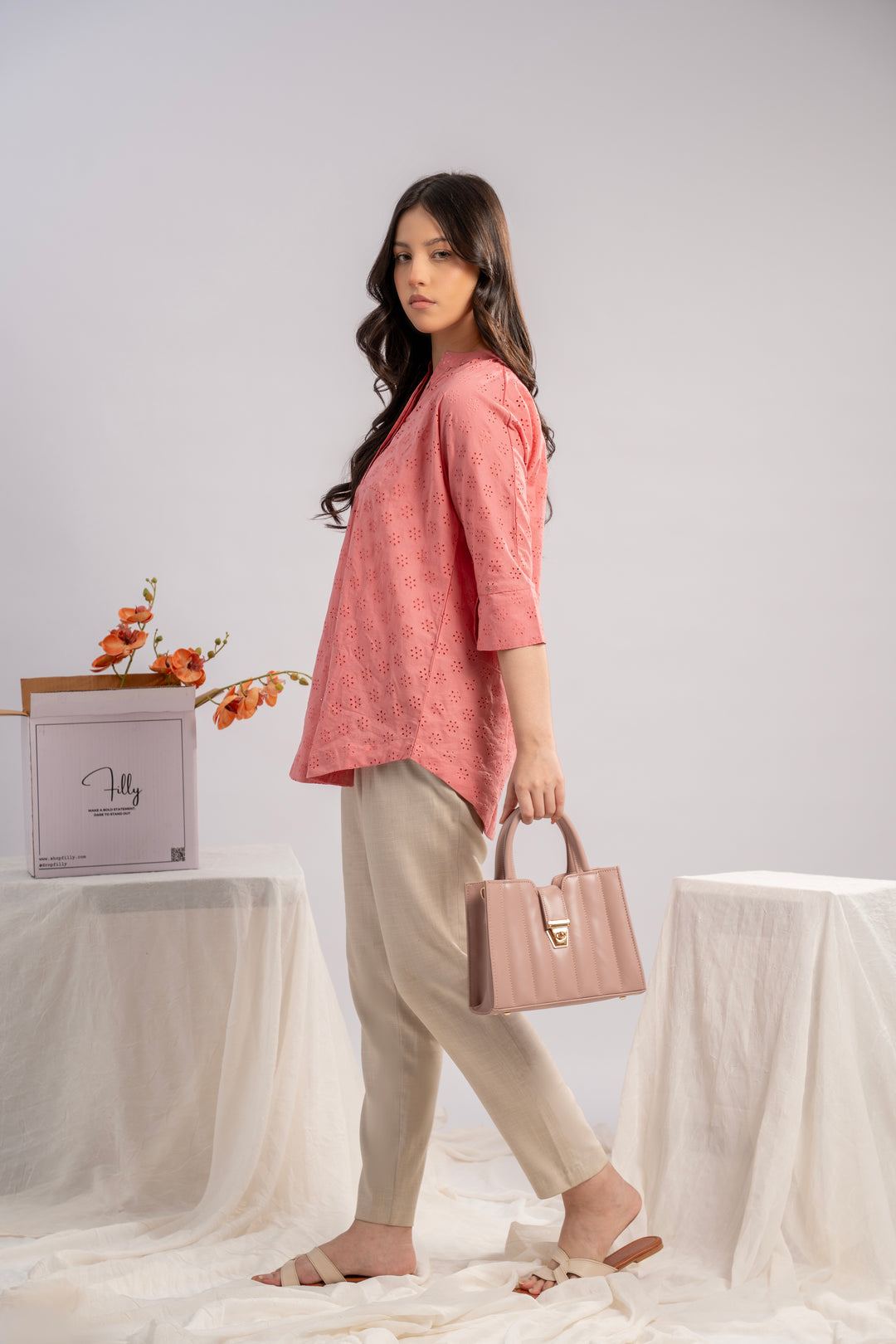 Blush Petal Chikan Kurta