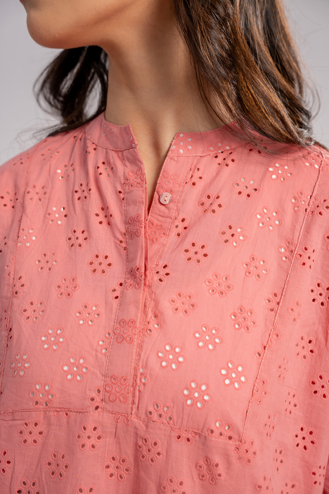 Blush Petal Chikan Kurta