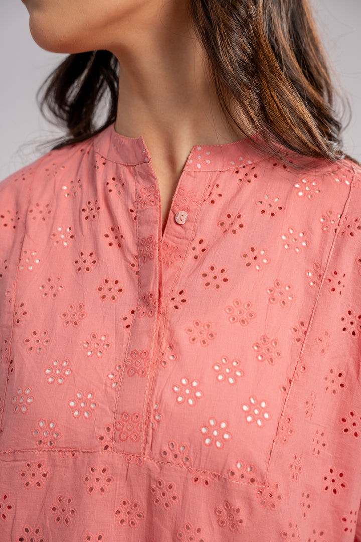 Blush Petal Chikan Kurta