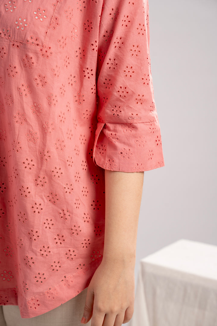 Blush Petal Chikan Kurta