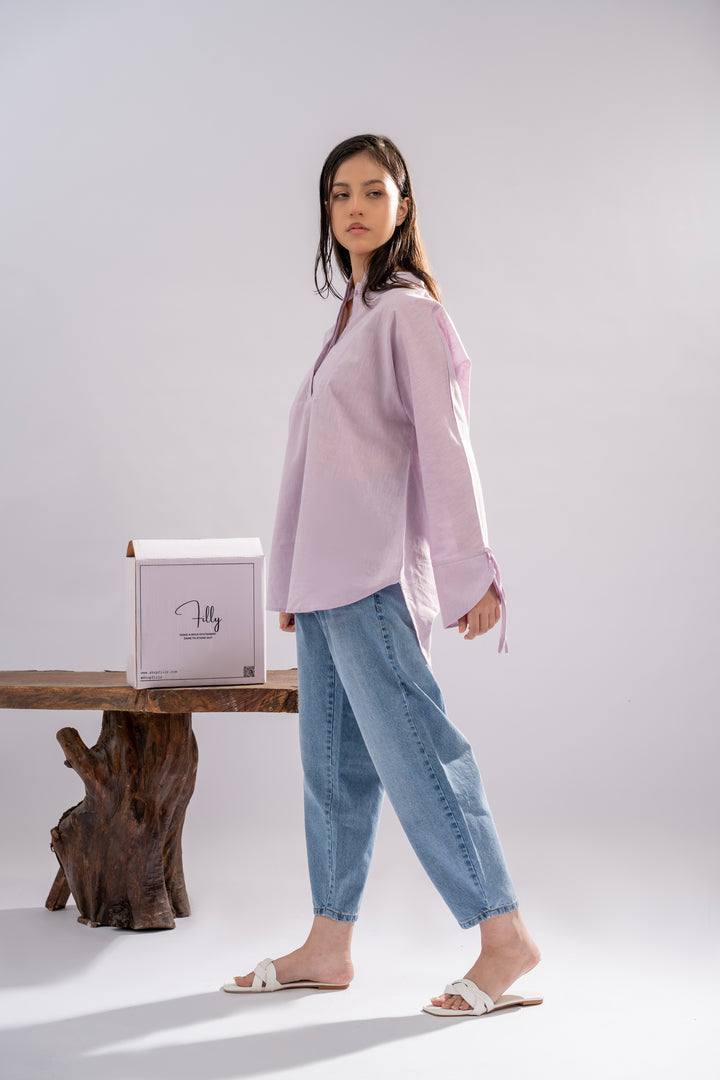 Lavender Chambray