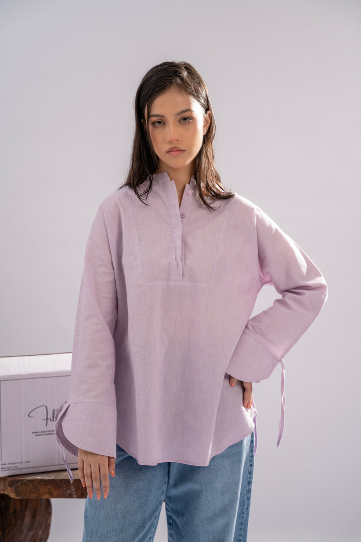 Lavender Chambray