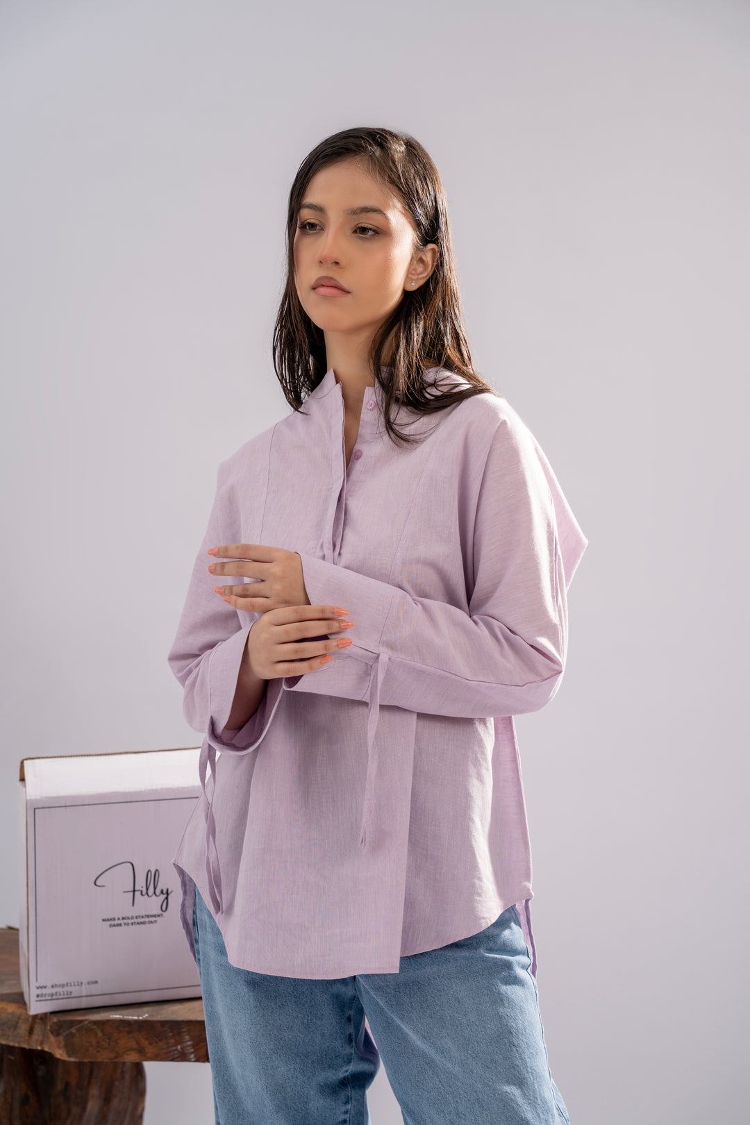 Lavender Chambray