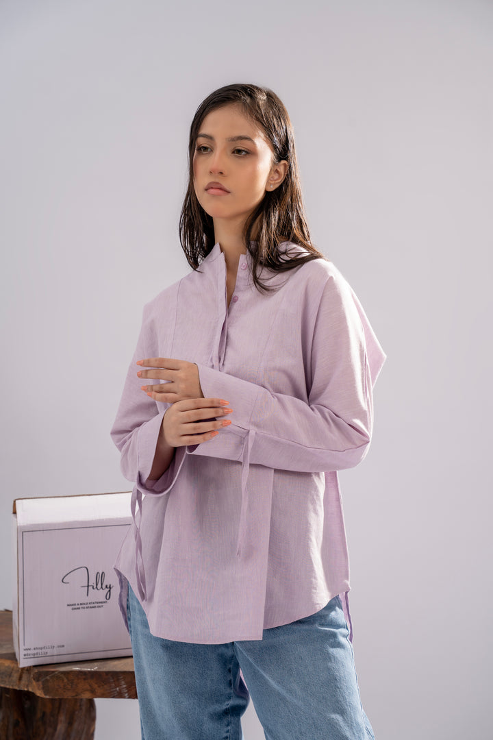 Lavender Chambray