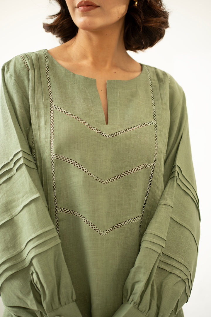 Talia Top in Sage Green