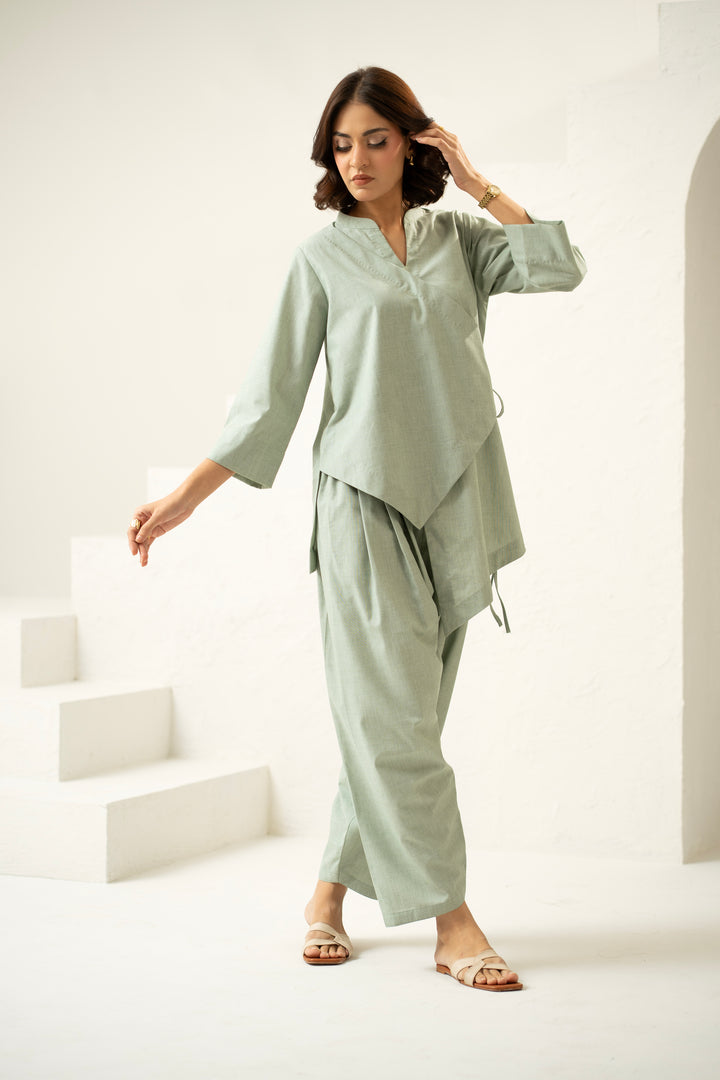 Zaria Set in Sage Mist