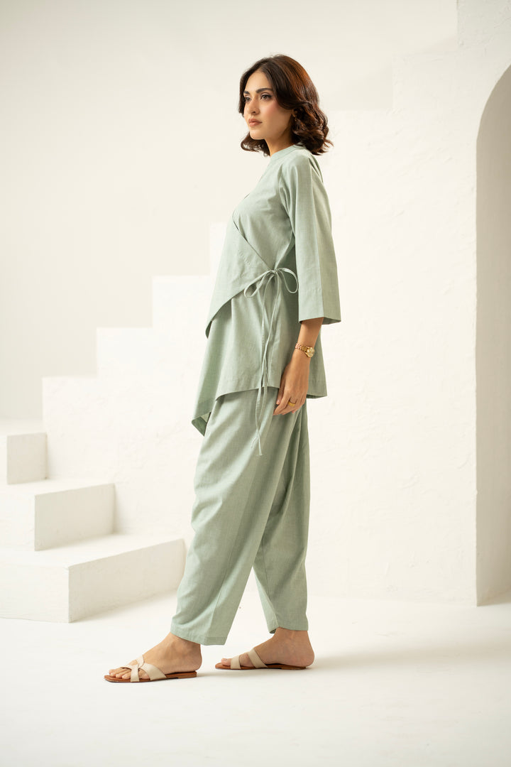 Zaria Set in Sage Mist