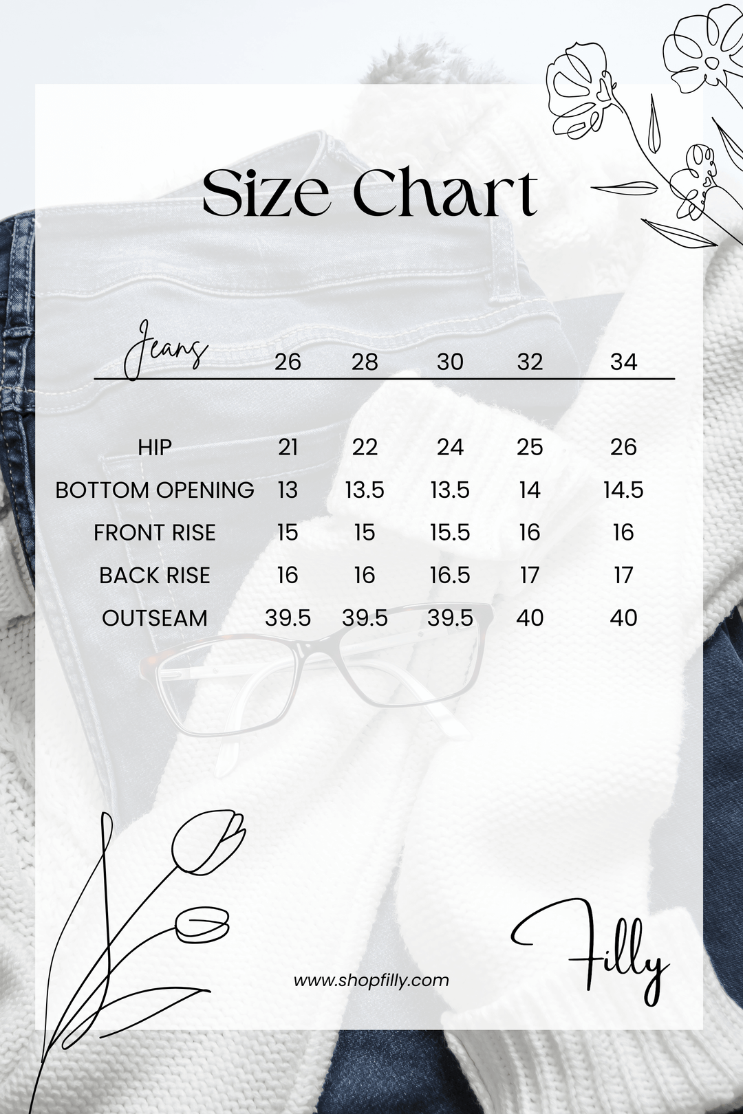 Classic straight leg jeans